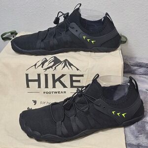 NWT Hike Footwear Caspian Adventure Black Neon Barefoot Shoes Mens 13 EU 46